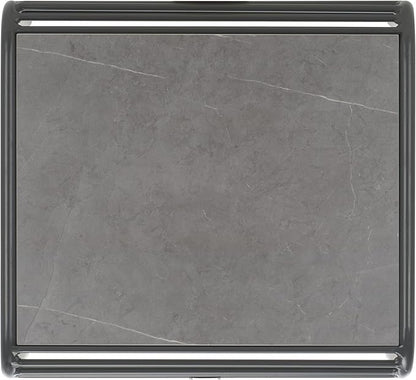 SAFAVIEH Outdoor Patio Furniture Core Grey Metal & Sintered Stone Coffee Table (Fully Assembled)
