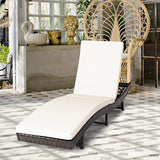 COSTWAY Patio PE Rattan Lounge Chair - Photo 4