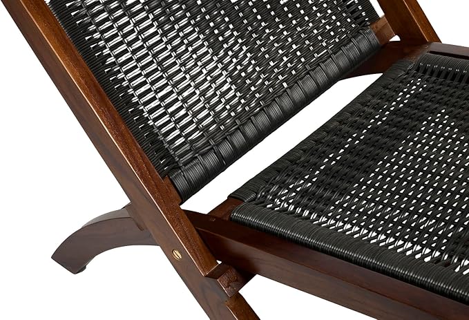 TeakCraft Teak Rattan Lounge Chair – Foldable - Photo 8