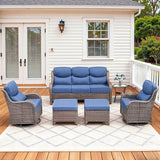 Luxury High Back Patio Furniture Set with 6-Inch Thick Cushions - Photo 1