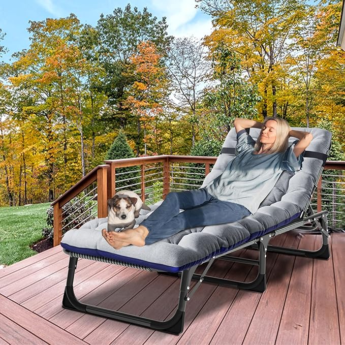 DoCred Folding Lounge Chair with Mattress - Photo 4
