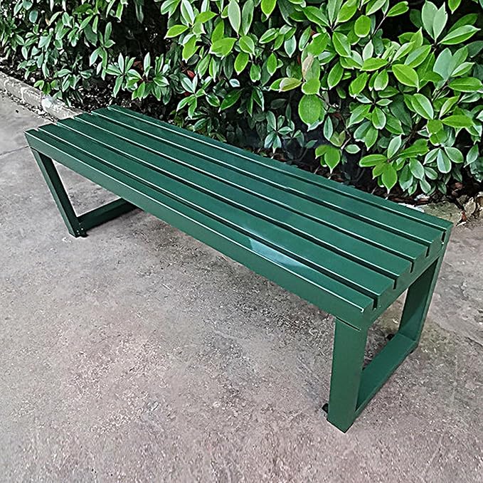 Patio Metal Bench, Garden Benches for Outdoors, Porch Furniture for Outside Park, Picnic, Yard, Front Porch Backyard Outside Decor(G,100cm/39.3in)