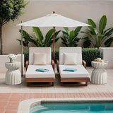 SUNBURY Outdoor Side Table Set of 2, 19" H Outdoor Accent End Table, Patio Coffee Tables - Photo 6