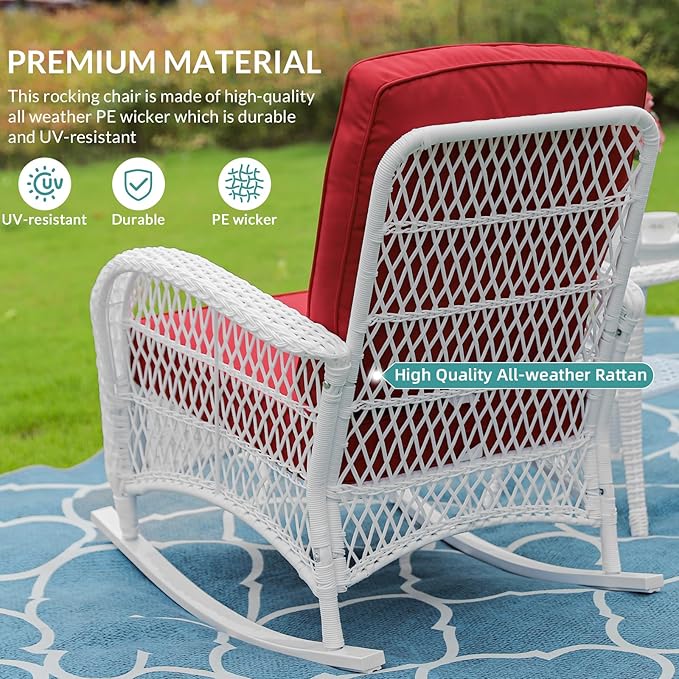 MEETWARM 3 Pieces Patio Conversation Set - Photo 8