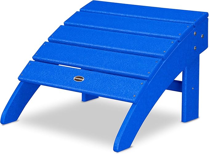 POLYWOOD® Palm Coast Ottoman, Pacific Blue