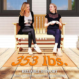 Outsunny 2-Person Patio Swing Glider Bench with Quick Drying Design and Wide Armrest - Photo 7