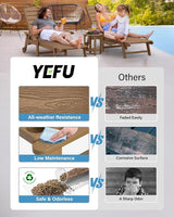YEFU Chaise Lounge Chairs Set of 2 Outdoor, Pool Lounge Chair with Adjustable Backrest - Photo 5