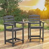 Tall Adirondack Chair, All Weather Resistant Adirondack Bar Stools for Patio, Lawn, Garden, Swimming Pool - Photo 3