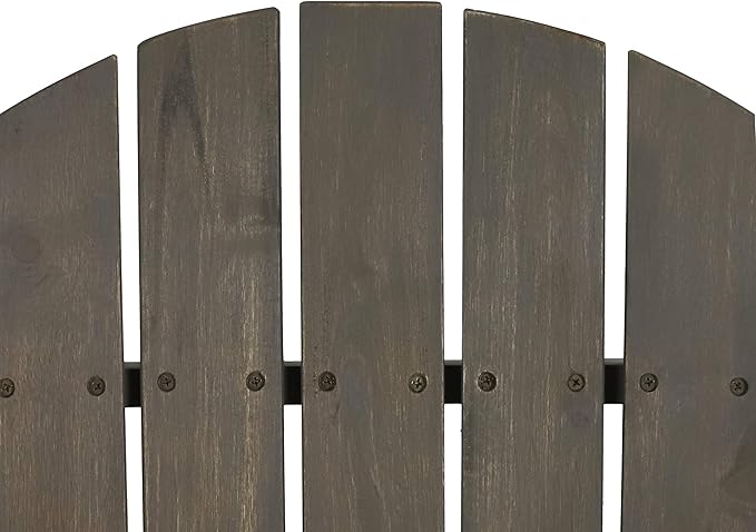 Christopher Knight Home Cheryl Outdoor Acacia Wood Folding Adirondack Chair, Gray
