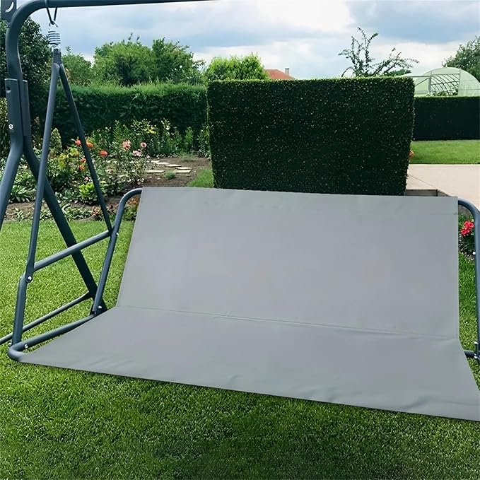 Patio Porch Swing Seat Cover, 2/3 Seater Bench Swing Cushion Replacement Covers, 900D Thicken Oxford Waterproof Fabric Swings Seat Cover Outdoor Garden Swings Chair(Gray-33.5x18.9x18.9inch)