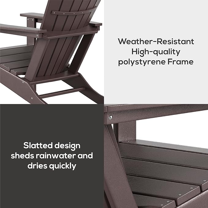 WestinTrends Dylan Outdoor Adirondack Chair (Set of 4), Lime