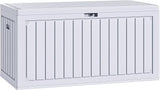 YITAHOME 90 Gallon Large Deck Box, Double-Wall Resin Outdoor Storage Boxes, Deck Storage for Patio Furniture, Cushions - Photo 1