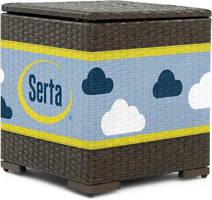 Serta Laguna Brown Resin Wicker Outdoor Patio Furniture Collection, Easy Assembly, Porch or Pool - Photo 1