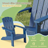 Giantex Kids Adirondack Chair, All-Weather HIPS Children's Outdoor Chair w/Ergonomic Design - Photo 4