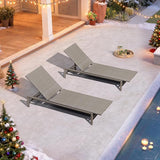 PURPLE LEAF Patio Chaise Lounge Rattan Chair Set of 2 Outdoor Pool Adjustable Recliner Wicker Chairs for Outside Woven - Photo 3