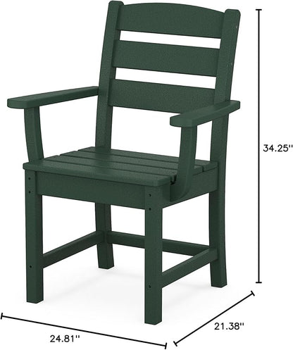 Polywood® Lakeside Dining Arm Chair in Green