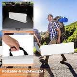 S AFSTAR Plastic Folding Bench, Lightweight & Portable Outdoor Camping Picnic Bench with Handle and Lock, 550 LBS Load - Photo 7