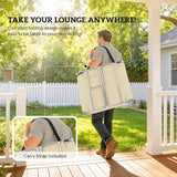 Outsunny Chaise Lounge Chair Outdoor Set of 2 with Face Arm Hole - Photo 7