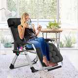Slsy Zero Gravity Chair, Reclining Lounge Chair with Removable Cushion & Tray for Indoor and Outdoor - Photo 2