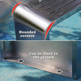 Metal Garden Bench for 2-3 People, Outside Park Bench, All Weather Modern Seating for Terraces, Courtyards, Patio, Porch - Photo 6