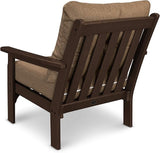 POLYWOOD® Vineyard Deep Seating Chair in Mahogany/Sesame - Photo 4