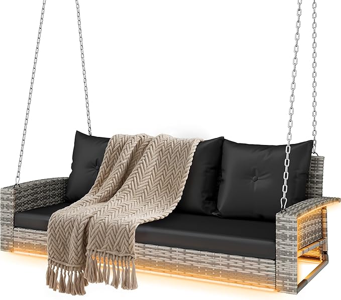 DWVO LED 3-Seat Patio Porch Swing - Photo 8