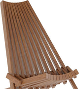 EMMA + OLIVER Durham Folding Chair for Indoor/Outdoor Use, Weather-Resistant Acacia Wood Construction - Photo 9