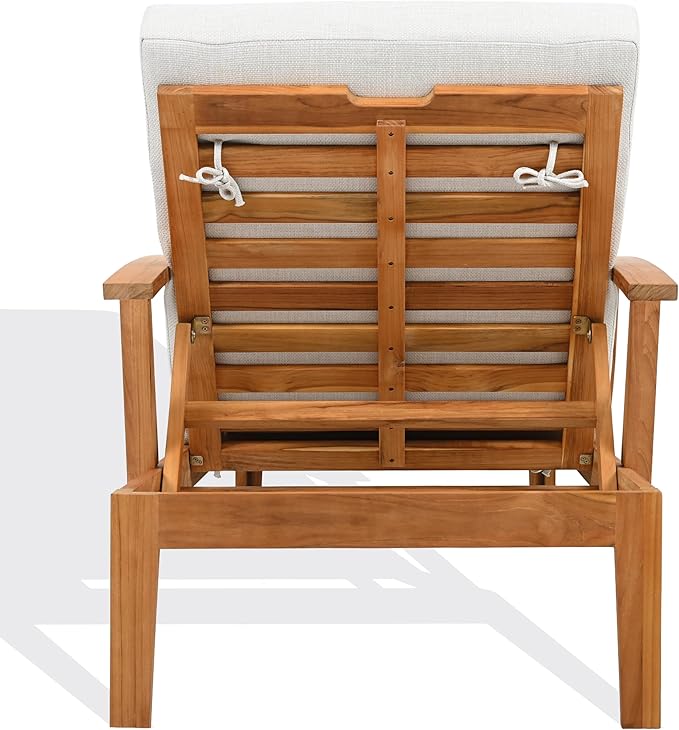 SAFAVIEH Couture Outdoor Patio Furniture Collection - Martinique Chaise Lounge Chair - Photo 5