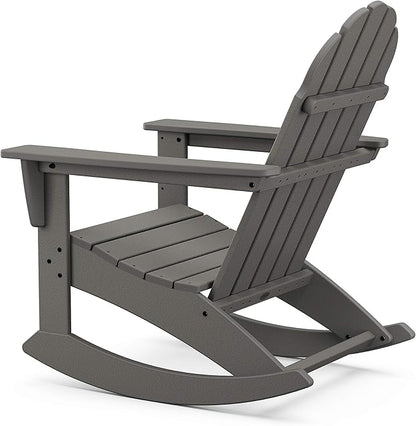 POLYWOOD Vineyard 3-Piece Adirondack Rocking Chair Set with Side Table