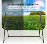 PE Rattan Porch Swing Frame, A-Type Swing Stand with Weather Resistant Design, 1200 lbs Weight Capacity - Photo 4