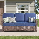 75'' Outdoor Patio Couch Wicker Sofa - Photo 1