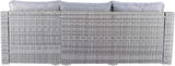 Elle Decor Vallauris Patio Outdoor Furniture Collection, Premium All Weather Wicker, Storage Sectional, Gray - Photo 7