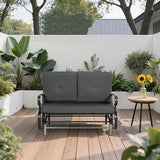 Outdoor Bench Patio Swing Glider Loveseat 2 Seats Rocking Chair - Photo 2