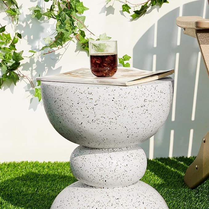 Glitzhome Outdoor Side Tables Set of 2 - Photo 9