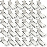 Outdoor Chaise Lounge Chair Set of 30, 5-Position Adjustable Patio Lounge Chair with Aluminum Frame - Photo 1