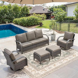Belord Outdoor Swivel Rocker Patio Chairs Set of 2 - Photo 7