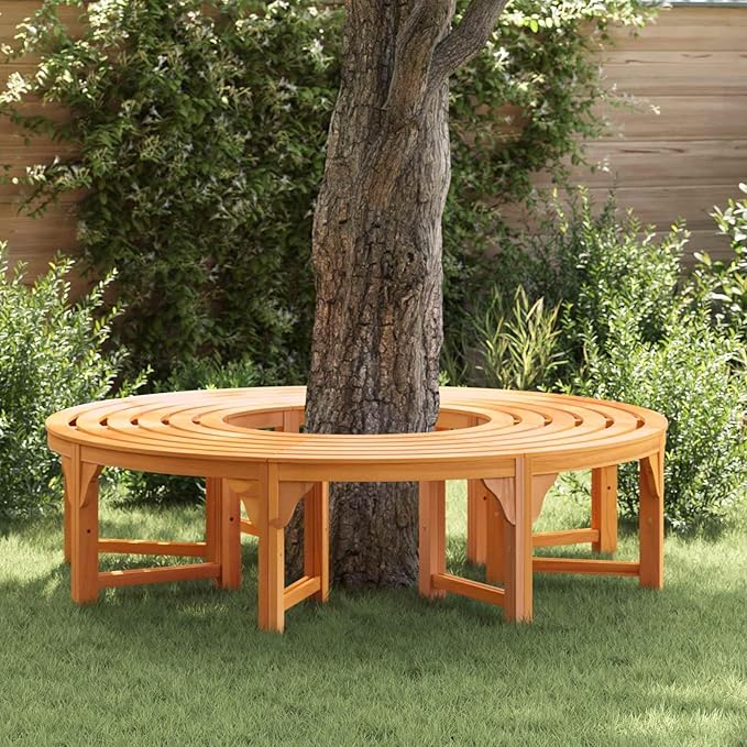 2-Pack Vintage Outdoor Garden Bench 63"x32"x18" Solid Eucalyptus Wood Patio Seating Rustic Backyard Furniture for Garden Patio Porch