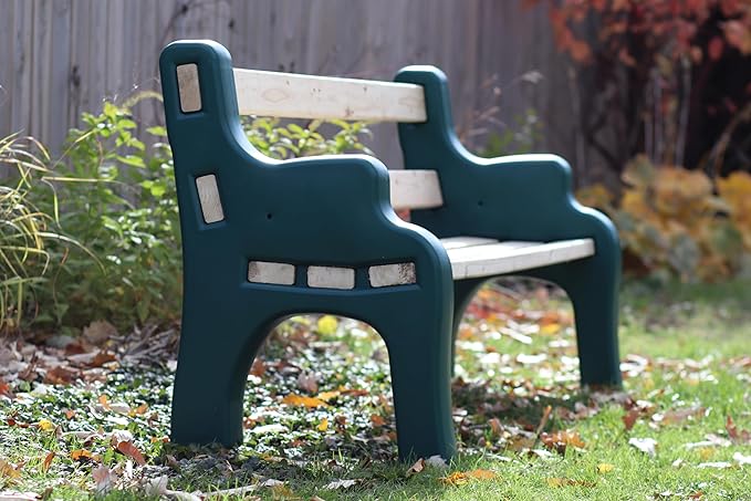 DIY Bench Ends Kit – Build Your Own Outdoor or Patio Bench – Fits Standard 2x4s, Hardware Not Included – Made in USA by Confer Plastics (Green)
