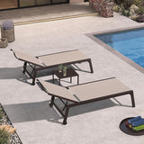 PURPLE LEAF Extra Large Outdoor Chaise Lounge Chairs Set of 2 - Photo 3