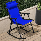 Best Choice Products Outdoor Folding Rocking Chair, Zero Gravity Lounge Chair - Photo 2