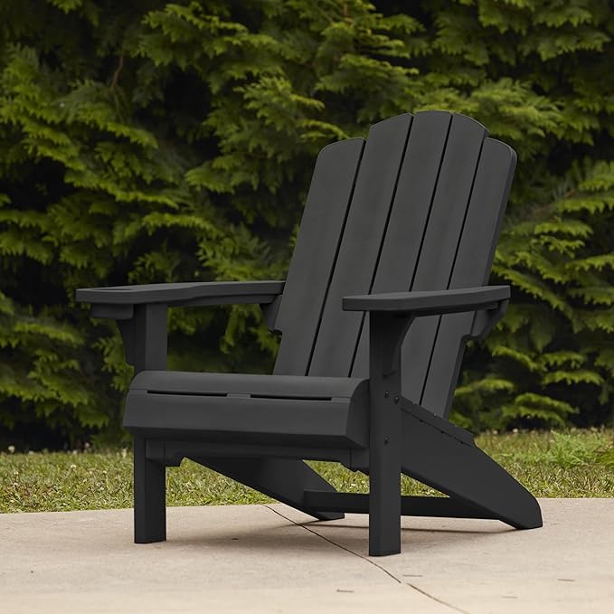 Keter Kiawah Adirondack Chair - Black