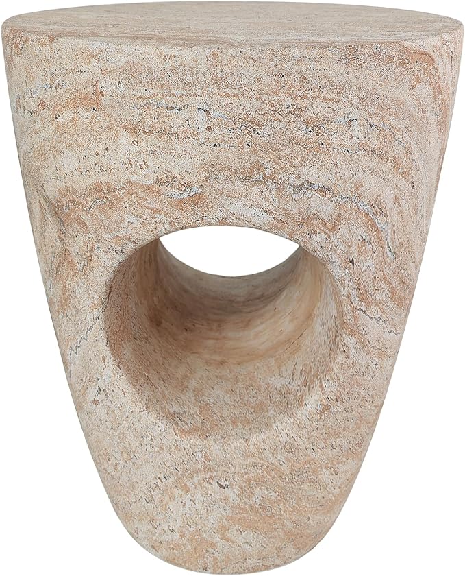 Christopher Knight Home Aria 18.5" H Outdoor Side Table, Round End Table with Hollow Design - Photo 4