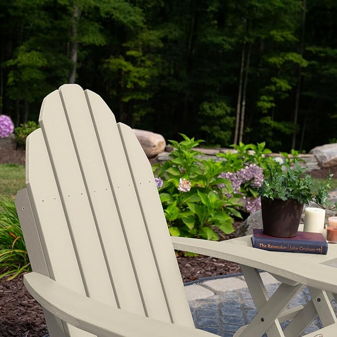 Elk Outdoors The Essential Adirondack Chair, Whitewash