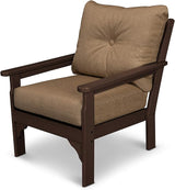 POLYWOOD® Vineyard Deep Seating Chair in Mahogany/Sesame - Photo 1