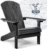 YEFU Adirondack Chair Weather Resistant: Outdoor Chair HIPS Plastic Adirondack Chairs - Patio Chairs with Wood Texture - Photo 1