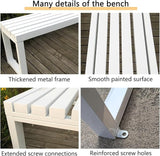 Park Bench for Outside, Outdoor Benches Weatherproof - Photo 3