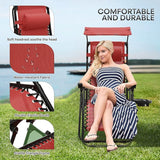 Athena Collection Folding Zero Gravity Chair with Canopy, Adjustable Lounge Chair Recliner - Photo 7