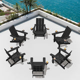 SERWALL Adirondack Chair with Dual Cup Holders, Folding Modern Adirondack Chair - Photo 2