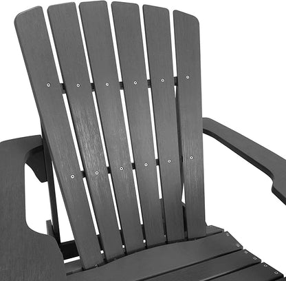 Lifetime 60335 Faux Wood Adirondack Chair, Shale Stone