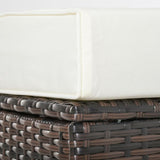Outsunny 20" Patio Wicker Ottoman, Multipurpose Outdoor PE Rattan Footrest, Additional Seating - Photo 10